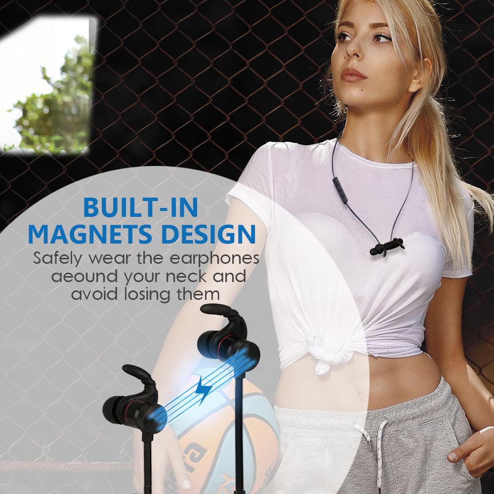 Compatible with Apple , Magnetic Handsfree Mobile Phone Bluetooth Electronics Gym From House