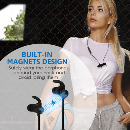 Compatible with Apple , Magnetic Handsfree Mobile Phone Bluetooth Electronics Gym From House default
