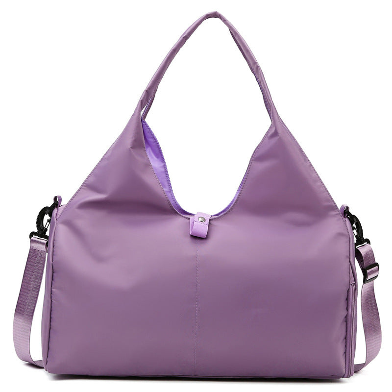 Yoga Lady Sports Gym Bag Dry Wet Separation Women Gym From House Light Purple