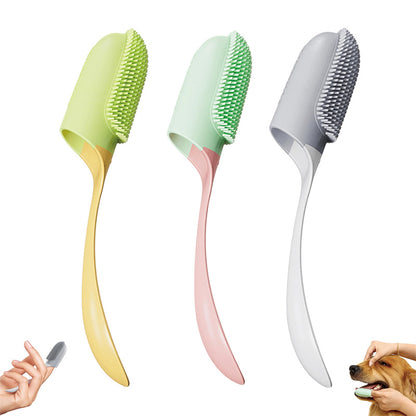 Dog Tooth Cleaning Brush Care Finger Wrap Cat Dog Oral Cleaning Toothbrush Pets Gym From House