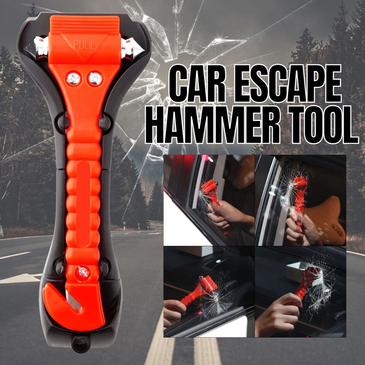 Emergency Escape Hammer Auto Car Window Glass Tool Breaker Seat Belt Cutter NEW Home dealsniper-net