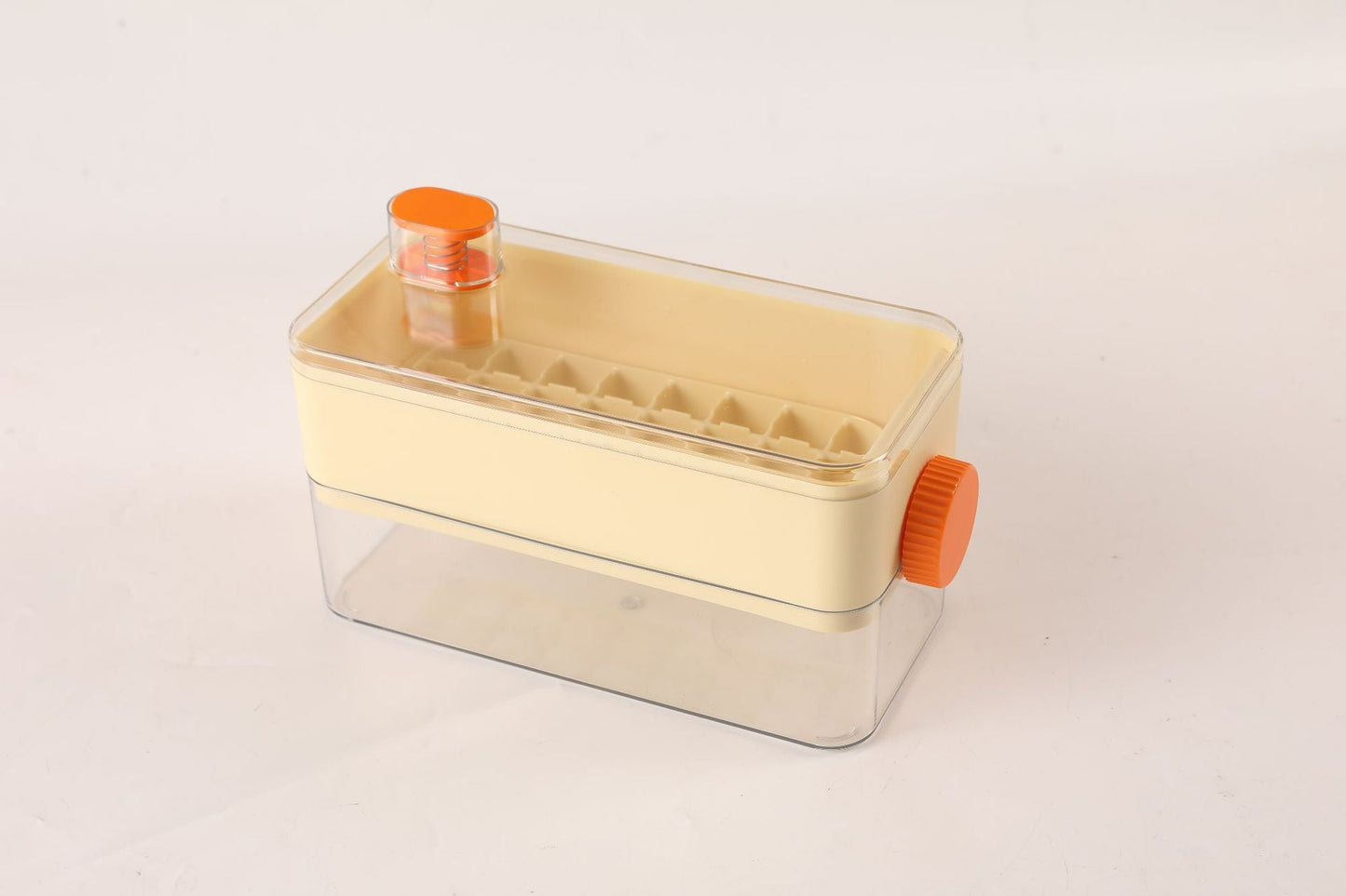 Single Layer Flip Ice Cube Mold Press Food Grade Ice Maker Kitchen DealSniper.net Yellow Single Layer 32 Grid