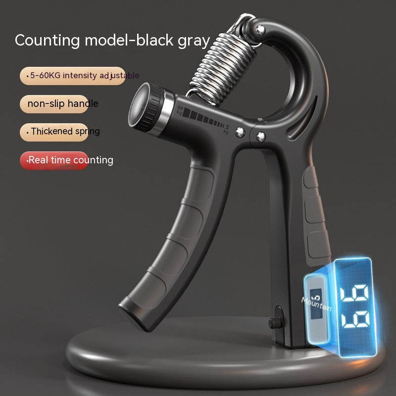 Spring Grip Men's Professional Exercise Arm Strength Sports Gym From House Black And Gray