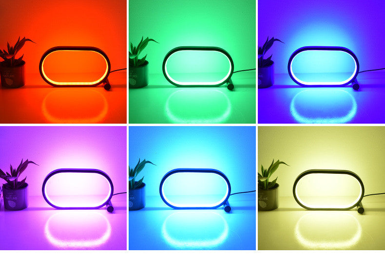 Usb Plug-In Lamp Oval Acrylic Lamp Touch Control Dimmable Led Home dealsniper-net