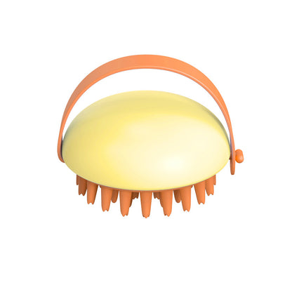 Pet Silicone Bath Massage Scrub Bath Brush Pets Gym From House Yellow