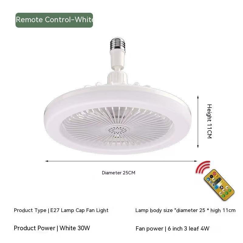 Remote Control E27 Screw Adjustable Light Aromatherapy Home Decor dealsniper-net Remote Control Fan White 30W Universal Lamp Holder