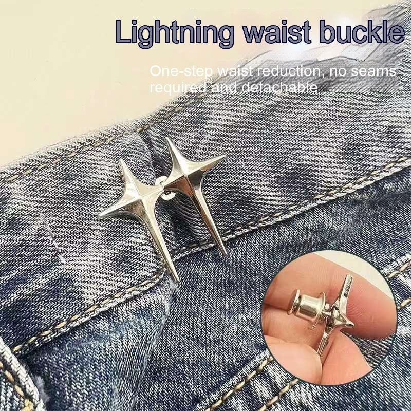Adjustable Waist Jeans Waist-tight Artifact Button Women DealSniper.net