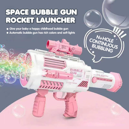 Bubbles Gun Kids Toy Rocket Soap Bubble Machine Guns Kids dealsniper-net