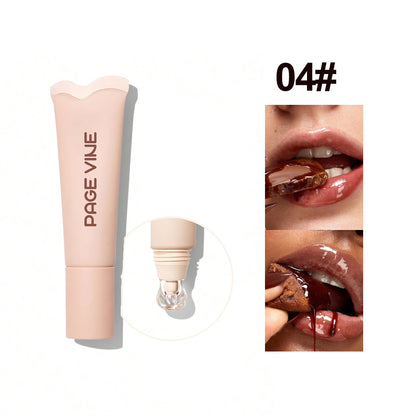 4-color Brightening Lip Balm Moisturizing Exfoliating Lip Gloss Beauty Gym From House 04style 1PCS