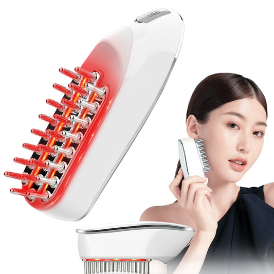 Head LED Red Light Scalp Massage Electric Comb Health Gym From House