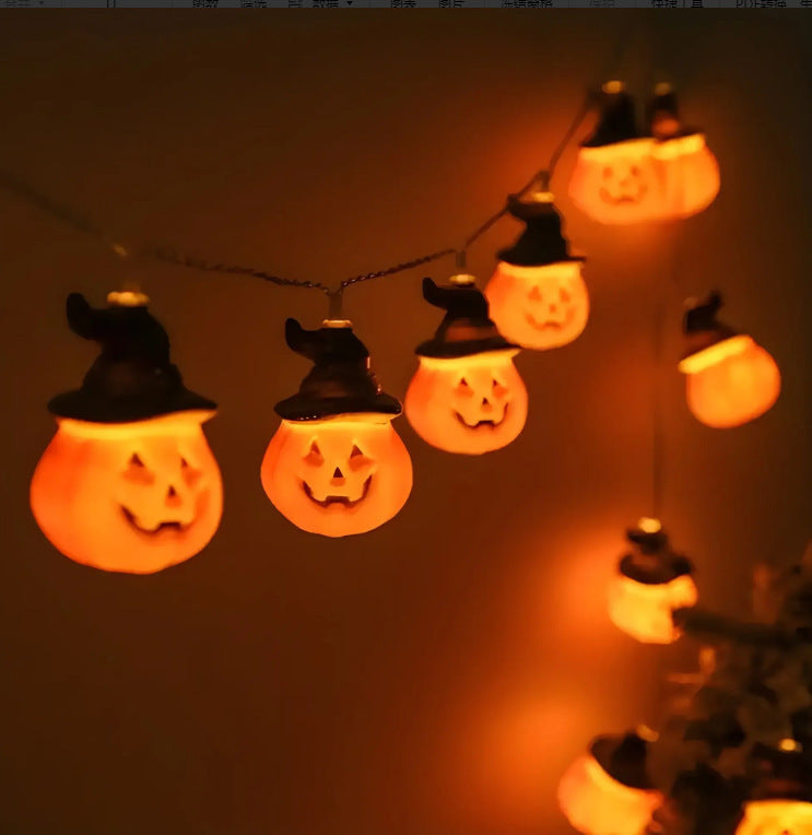 PVC Soft Material Halloween Lighting Chain Pumpkin Ghost Holidays DealSniper.net