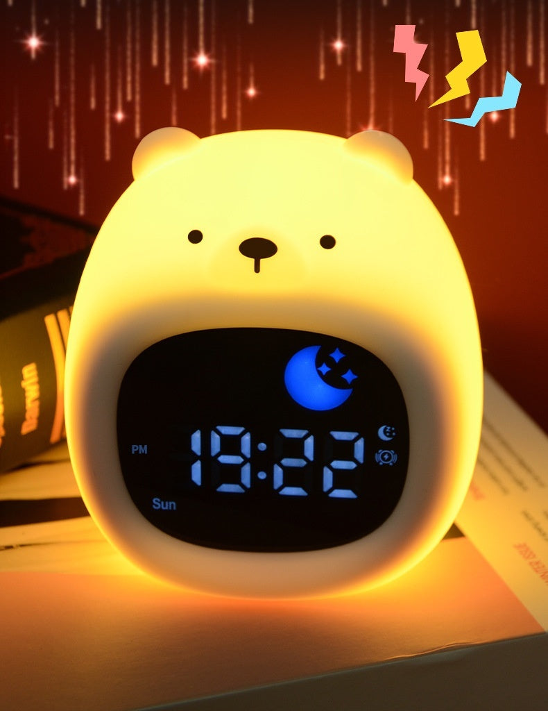 Animal Shape Pat Color Changing Small Night Lamp Gadgets DealSniper.net Alarm Clock Light Bear