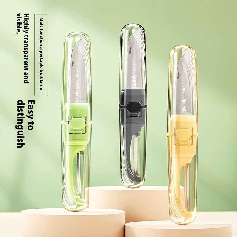 Two-in-one Portable Home Folding Double Head Fruit Knife Peeler Kitchen DealSniper.net