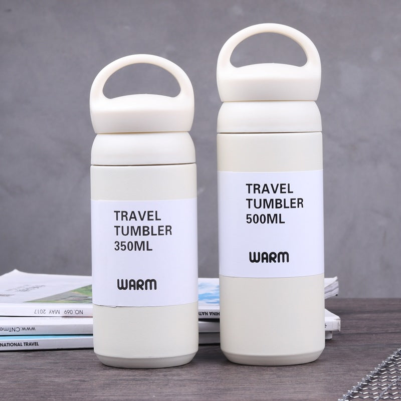 304 Stainless Steel Spray Cup Winter Keep Warm Bottle Kitchen DealSniper.net White 350ML