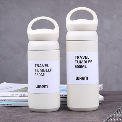 304 Stainless Steel Spray Cup Winter Keep Warm Bottle Kitchen DealSniper.net White 350ML