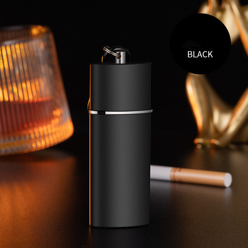 Personalized Portable Women's Ashtray Pendant Key Chain Gadgets DealSniper.net Black