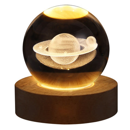 Luminous Crystal Ball Projection Ambience Light Home Decor Gym From House
