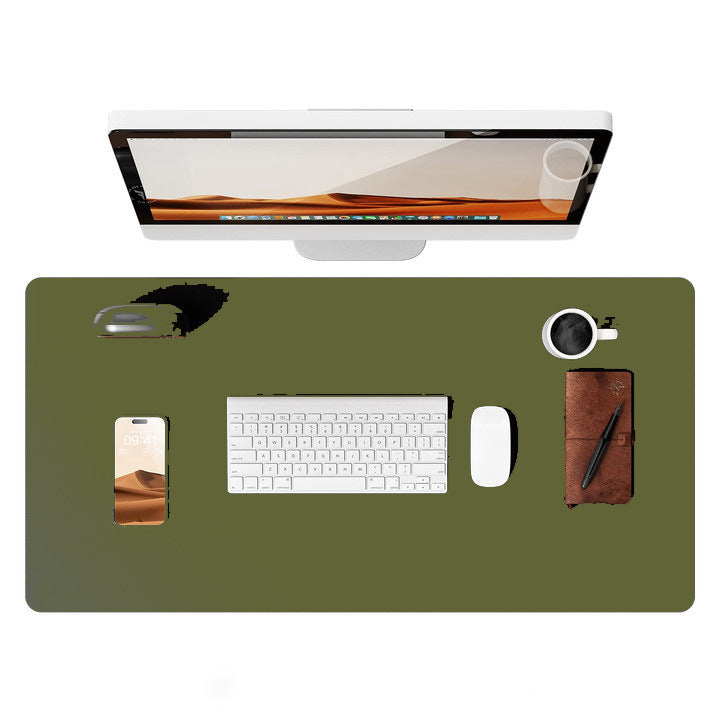 Leather Oversized Computer Office Keyboard Desk Mouse Pad Electronics DealSniper.net 60X35cm Grass Green