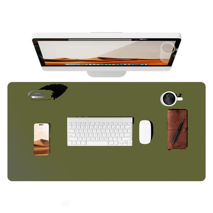 Leather Oversized Computer Office Keyboard Desk Mouse Pad Electronics DealSniper.net 60X35cm Grass Green