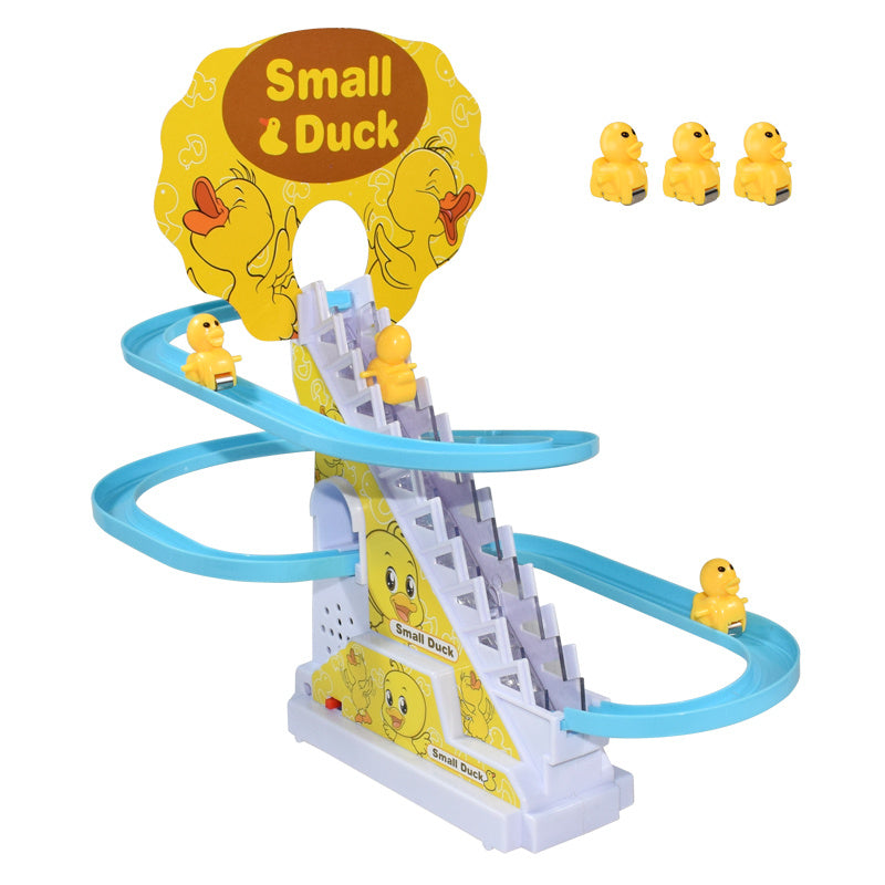 Electric Toy For Duckling Climbing Stairs Kids dealsniper-net Climb stairs 3ducks Charging version