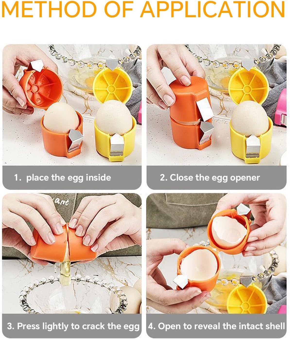 Egg Shell Opener For Hard Boiled Eggs Egg Peeler Tool Handheld Kitchen Gym From House