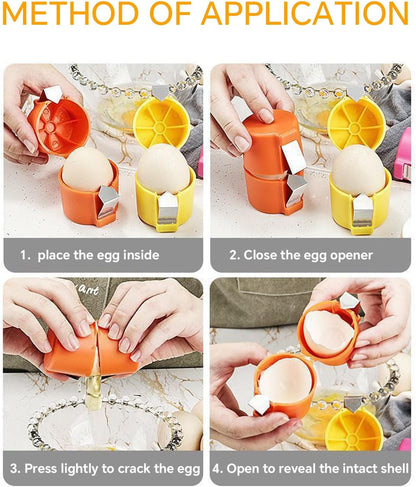 Egg Shell Opener For Hard Boiled Eggs Egg Peeler Tool Handheld Kitchen Gym From House