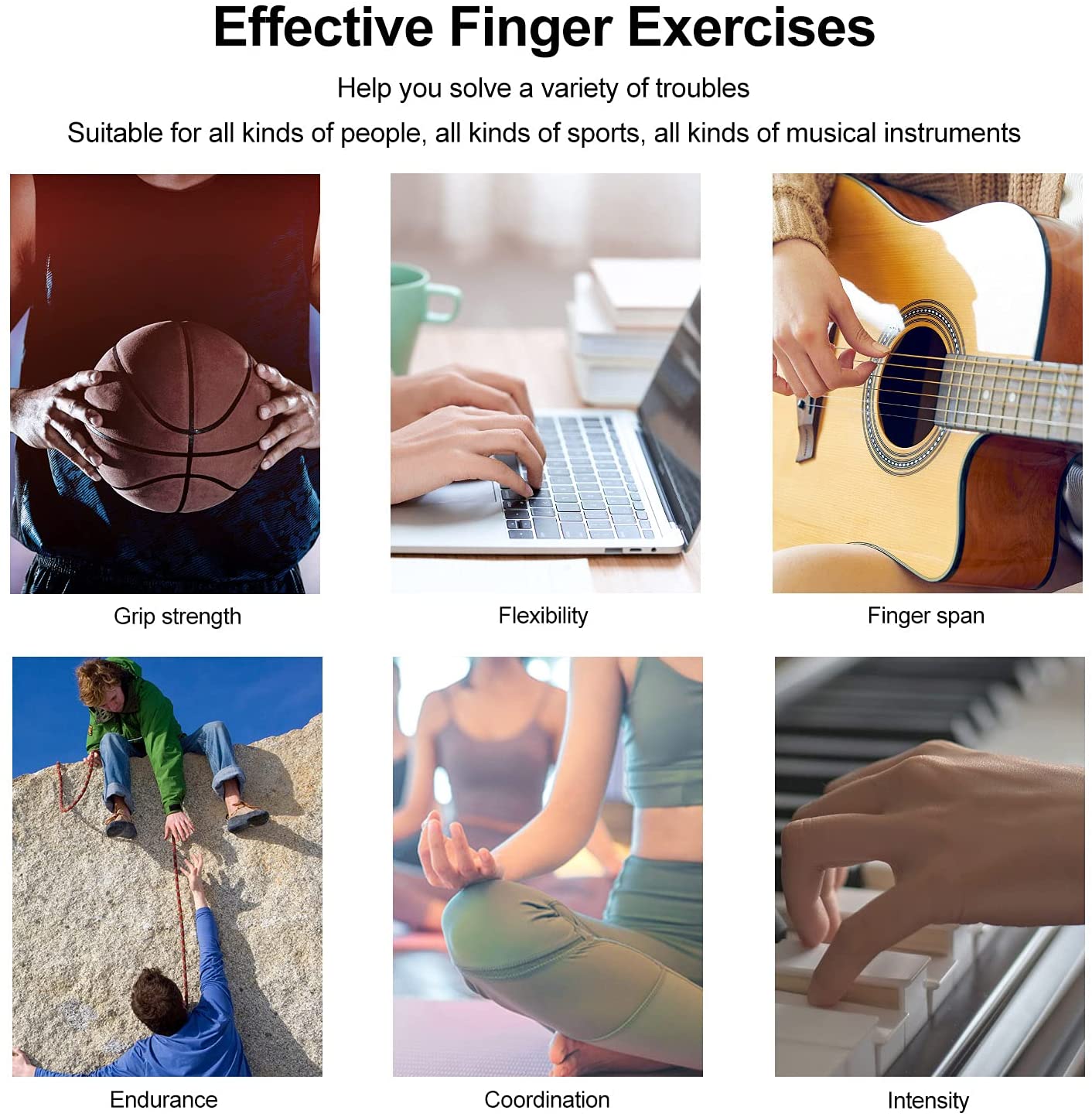 Silicone Grip Device Finger Exercise Stretcher Arthritis Hand Grip Trainer Sports DealSniper.net
