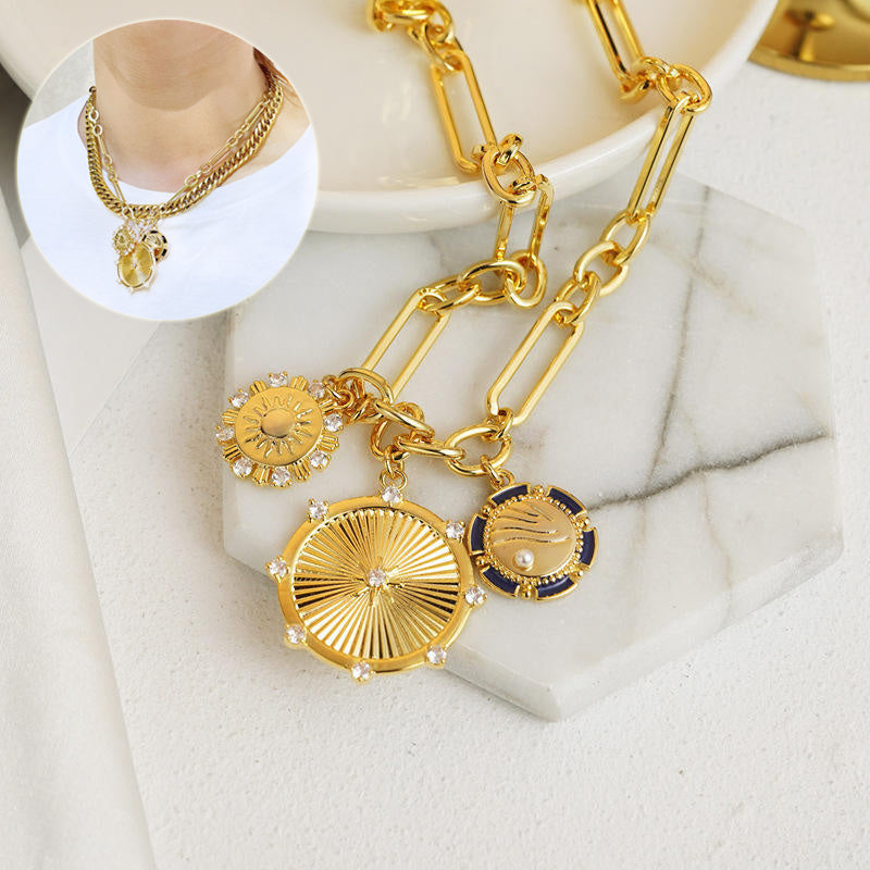 Fashion Jewelry Creative Sun Pendant Necklace Jewelry dealsniper-net