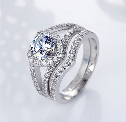 Heart-shaped Diamond Ring Jewelry dealsniper-net