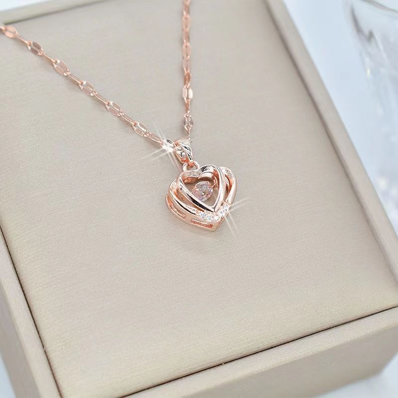 Valentines Day Gift Perfume Bottle Pendant Titanium Steel Necklace Jewelry Gym From House X142