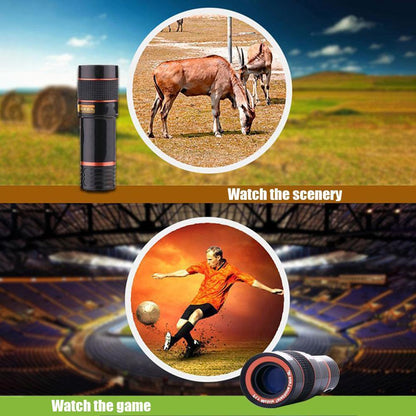 HD 8X Clip On Optical Zoom Telescope Camera Lens For Universal Mobile Cell Phone Phones DealSniper.net