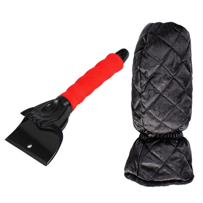 Car Windshield Snow Scraper Mitten With Durable Handle, Waterproof Vehicle dealsniper-net Red