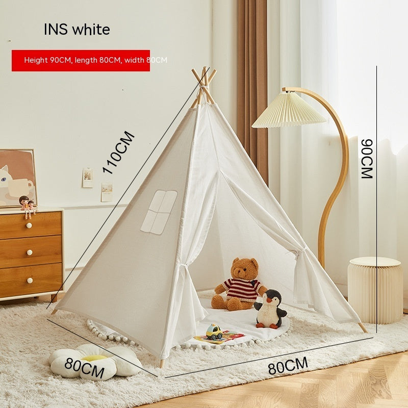 Children's Indoor Tent Princess Castle Play House Toys Pets DealSniper.net 110cm White Ordinary Style