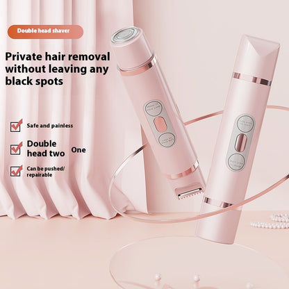Dual-Head Electric Shaver Painless Women's Epilator Beauty Gym From House