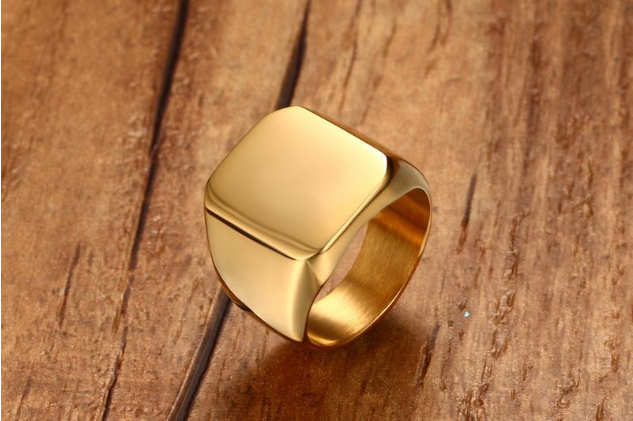 Our simple jinshengfeng jewelry ring ring light titanium three colors RC-294 personality Jewelry DealSniper.net Gold 10