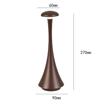 Portable Rechargeable Aluminum Table Lamp Bedroom Bedside Ambience Light Home Decor Gym From House Sand Coffee