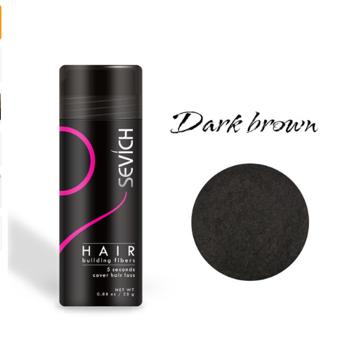 Hair Building Fibers Keratin Thicker Anti Hair Loss Products Concealer Beauty dealsniper-net 25g dark brown