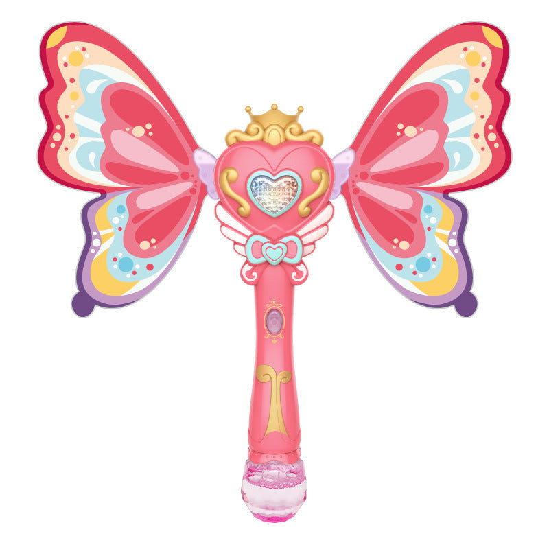 Kids Magic Wand Cute Party Water Bubble Machine Kids DealSniper.net Pink