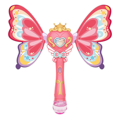 Kids Magic Wand Cute Party Water Bubble Machine Kids DealSniper.net Pink