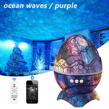 New Star Light Crack Translucent Dinosaur Egg Water Ripple Home Decor DealSniper.net Interstellar Blue Dinosaur egg star light USB