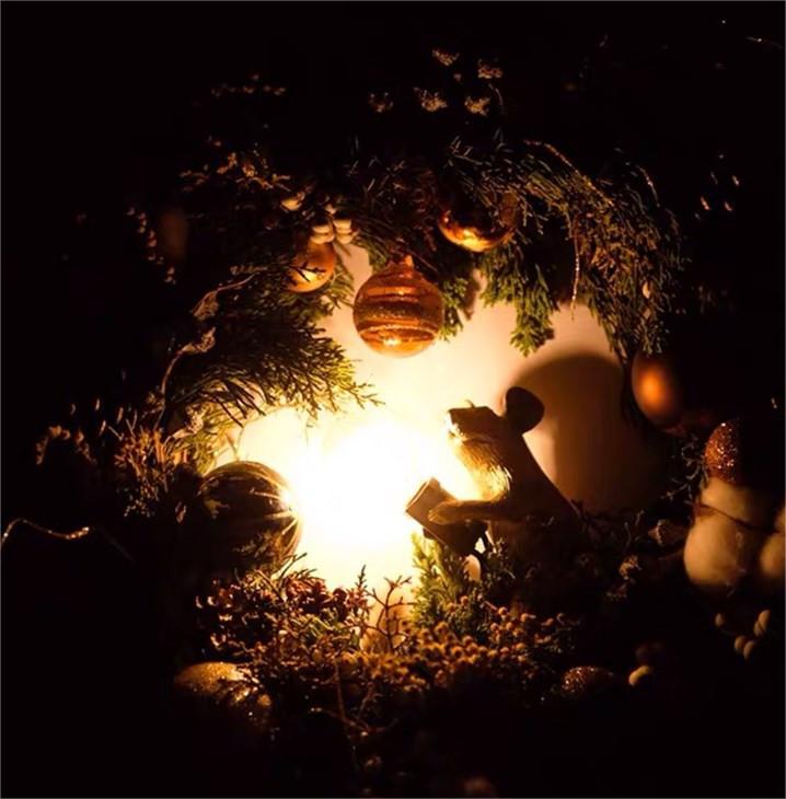 Creative Nordic Resin Mouse Table Lamp Desk LED Night Lights Home Decor Gym From House