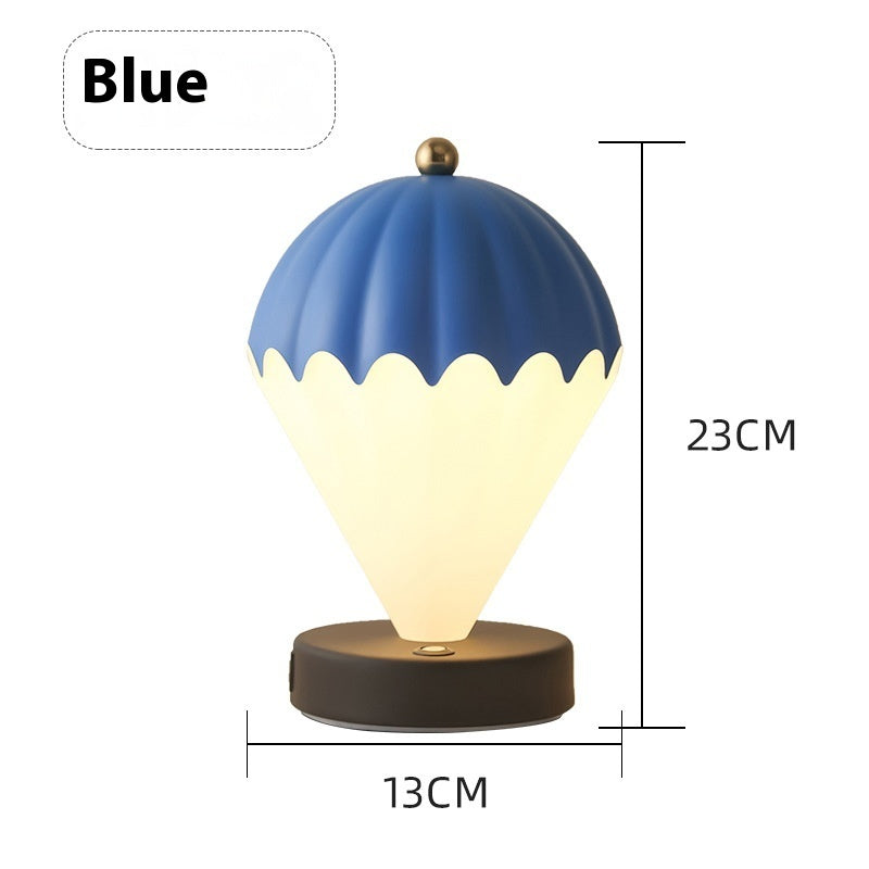 Hot Air Balloon Light Bedroom Bedside Decoration Table Lamp Home Decor DealSniper.net With Charger Blue