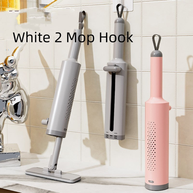 Rotatable Self-Squeeze Mini Mop With Crevice Brush Hand House DealSniper.net White 2 Mop Hook