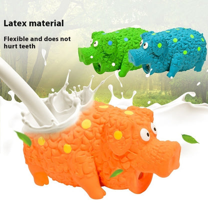 Pet Toy Latex Sounding Toy Curly Pig Bite-resistant Molar Dog Toy Pets dealsniper-net