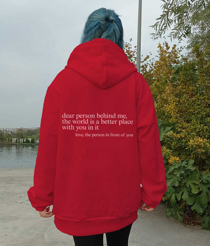 Every Thing Will Be Okay Creative Letter Hoody Women dealsniper-net