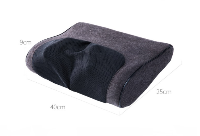 Electric Cervical Massage Pillow Health dealsniper-net 4 Button Black EU