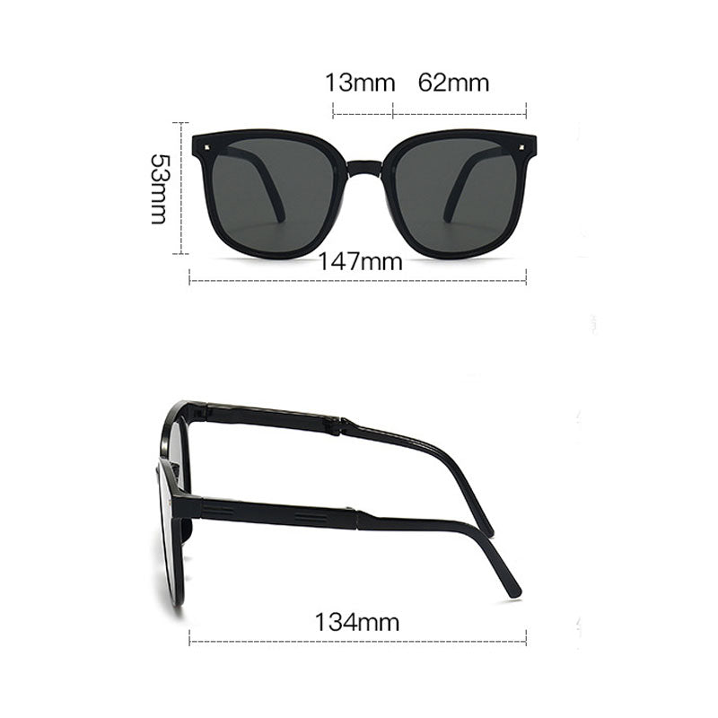 Folding Sunglasses Summer Beach Fashion Sun Protection Glasses Women dealsniper-net