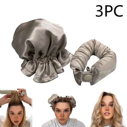 New Heatless Curl Stick With Cloth Cover Cute Ball Head