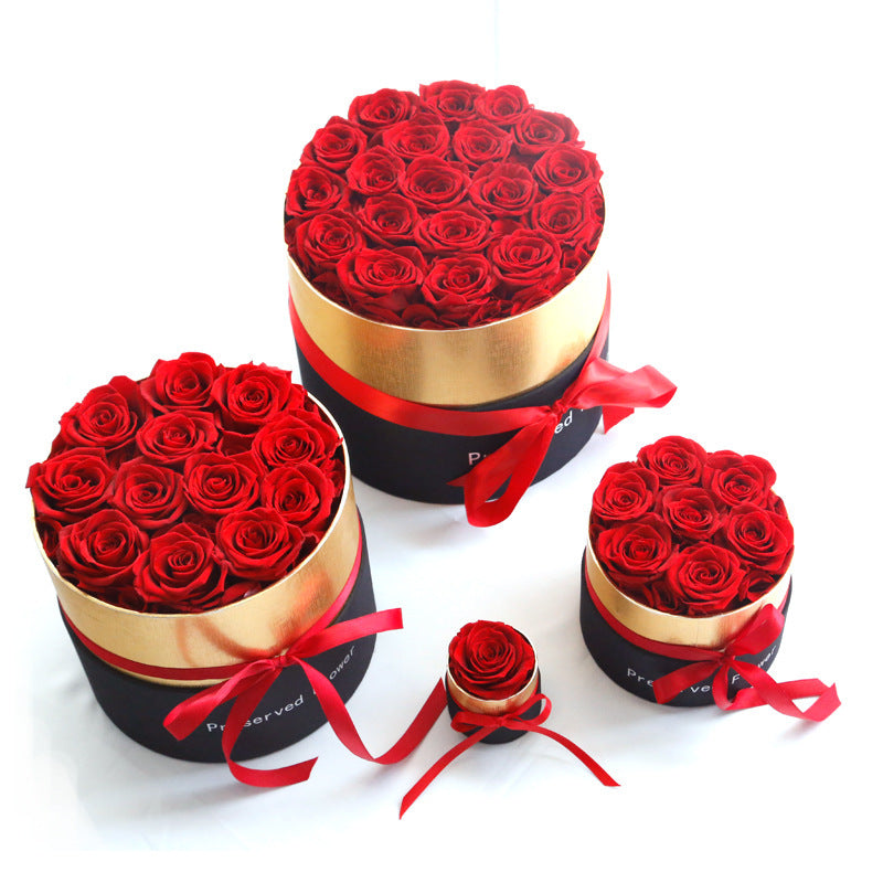 Eternal Roses In Box Preserved Real Rose Flowers Holidays DealSniper.net