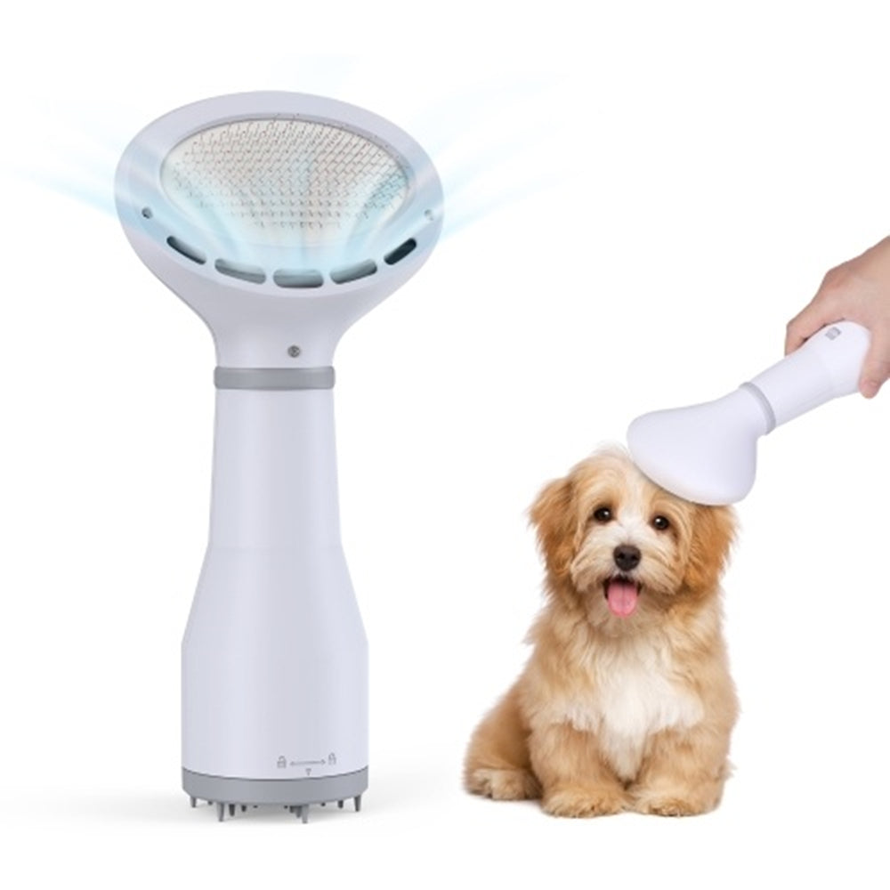 Dadypet Pet Dog Hair Dryer Grooming Dryer Slicker Brush Pets Gym From House White EU